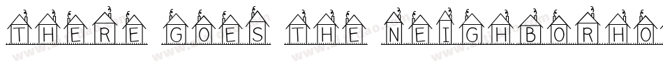 there goes the neighborhood字体转换